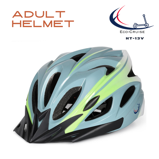 Adult Bicycle Helmet with Visor - Eco-Cruise HT-13V